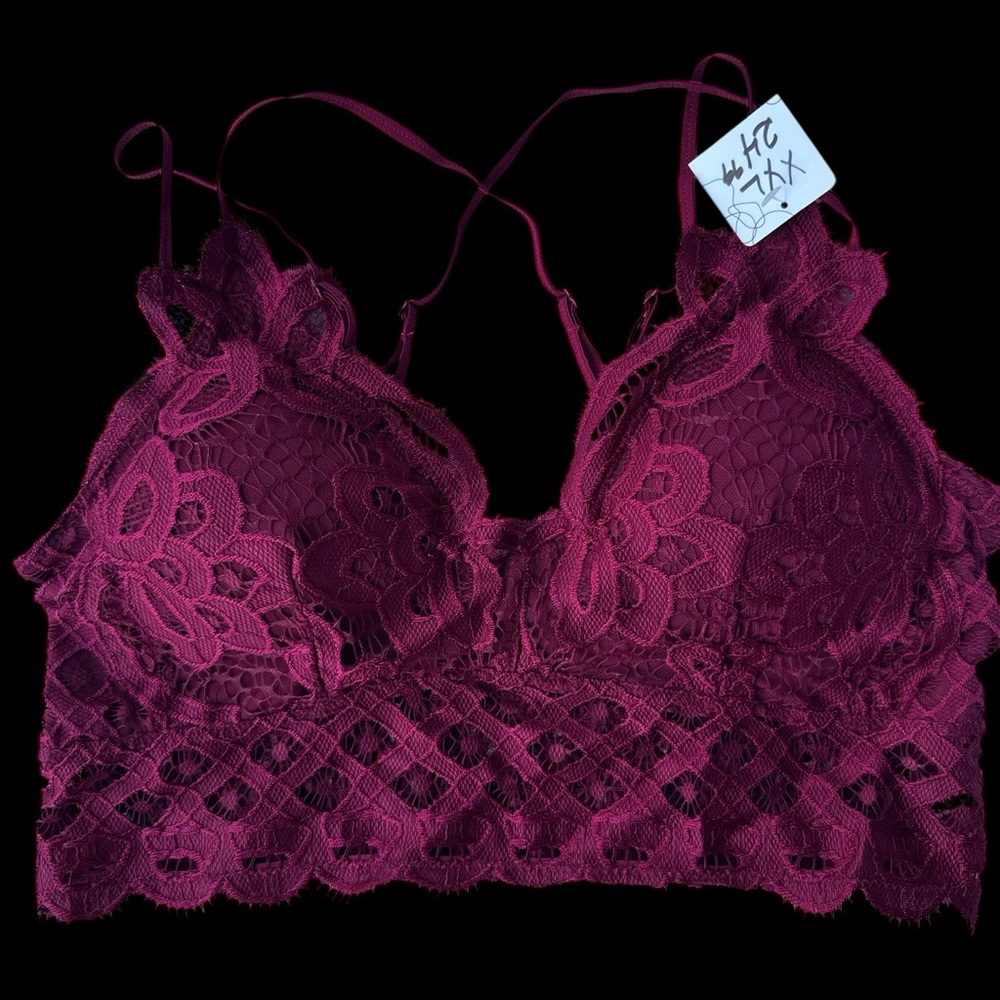 NWT Anemone Lace Bralette strappy adjustable XXL-MIX & Match all New bralettes